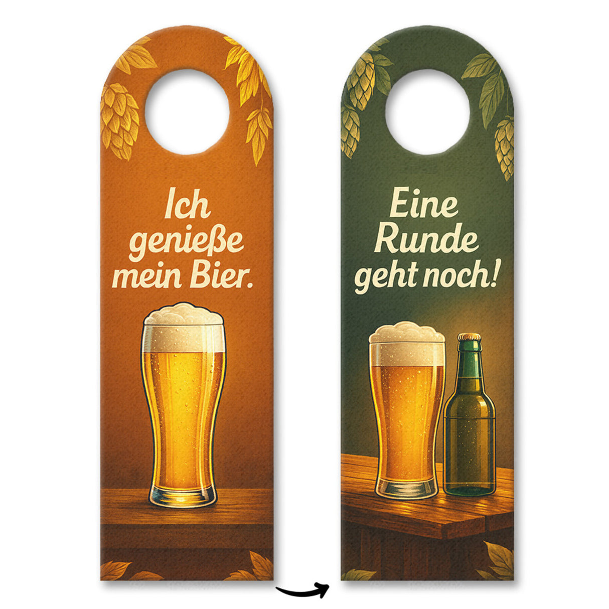 Ich genieße Bier Eine Runde geht noch Türhänger