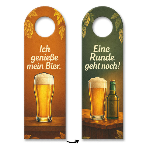 Ich genieße Bier Eine Runde geht noch Türhänger
