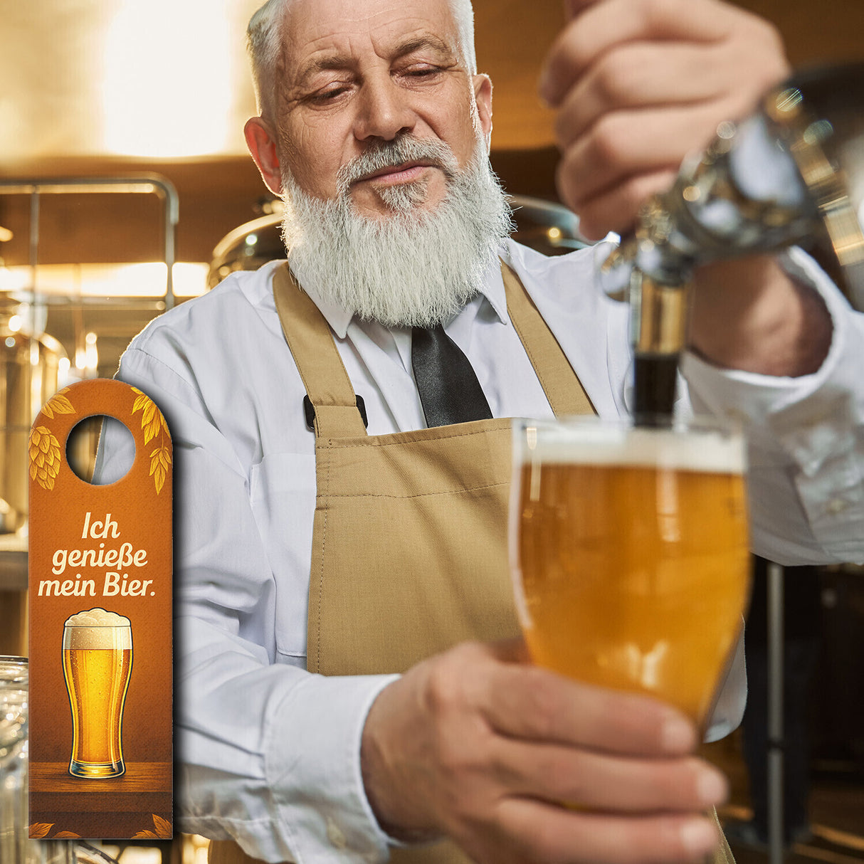 Ich genieße Bier Eine Runde geht noch Türhänger
