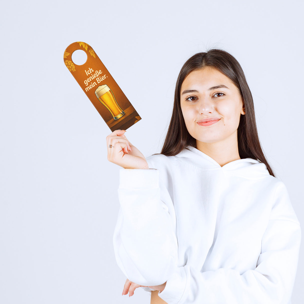 Ich genieße Bier Eine Runde geht noch Türhänger