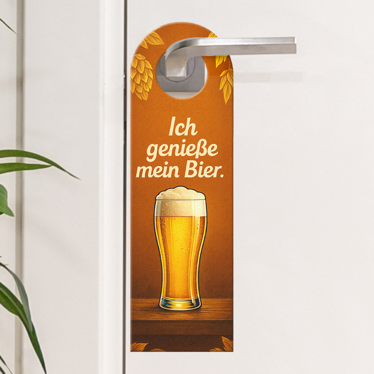 Ich genieße Bier Eine Runde geht noch Türhänger