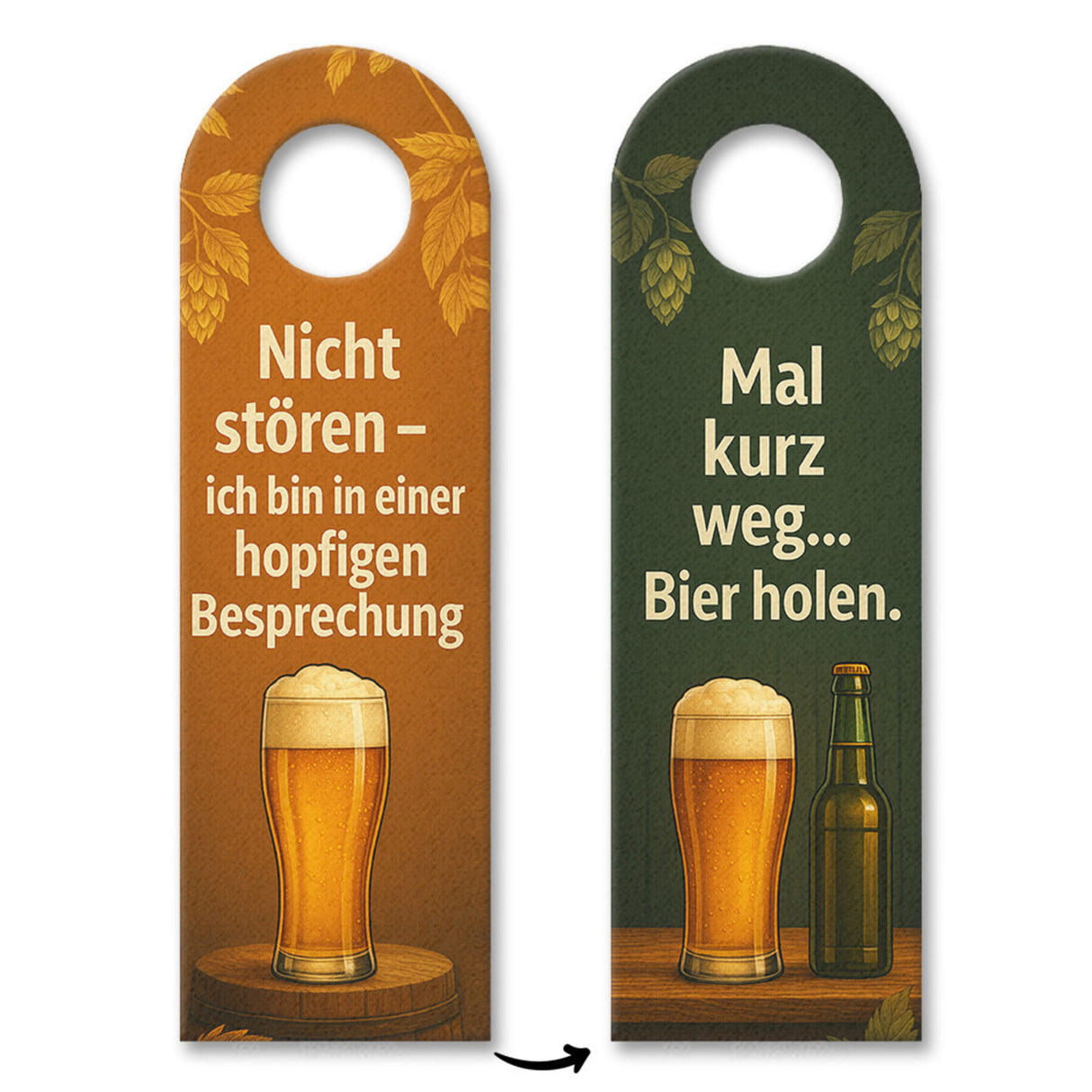 Nicht stören ich bin in einer hopfigen Besprechung Türhänger für Bierfans