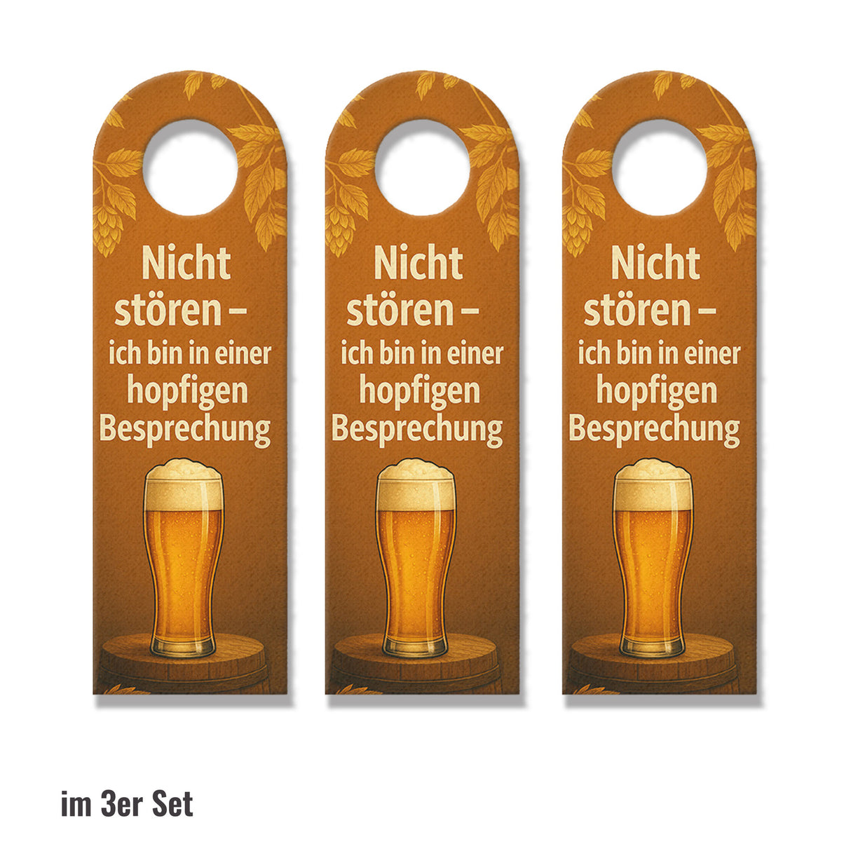 Nicht stören ich bin in einer hopfigen Besprechung Türhänger für Bierfans