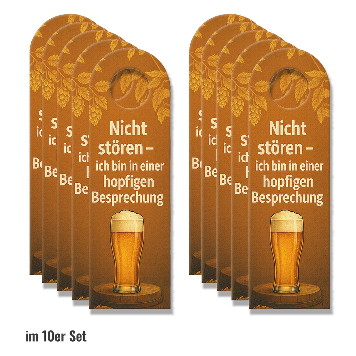 Nicht stören ich bin in einer hopfigen Besprechung Türhänger für Bierfans