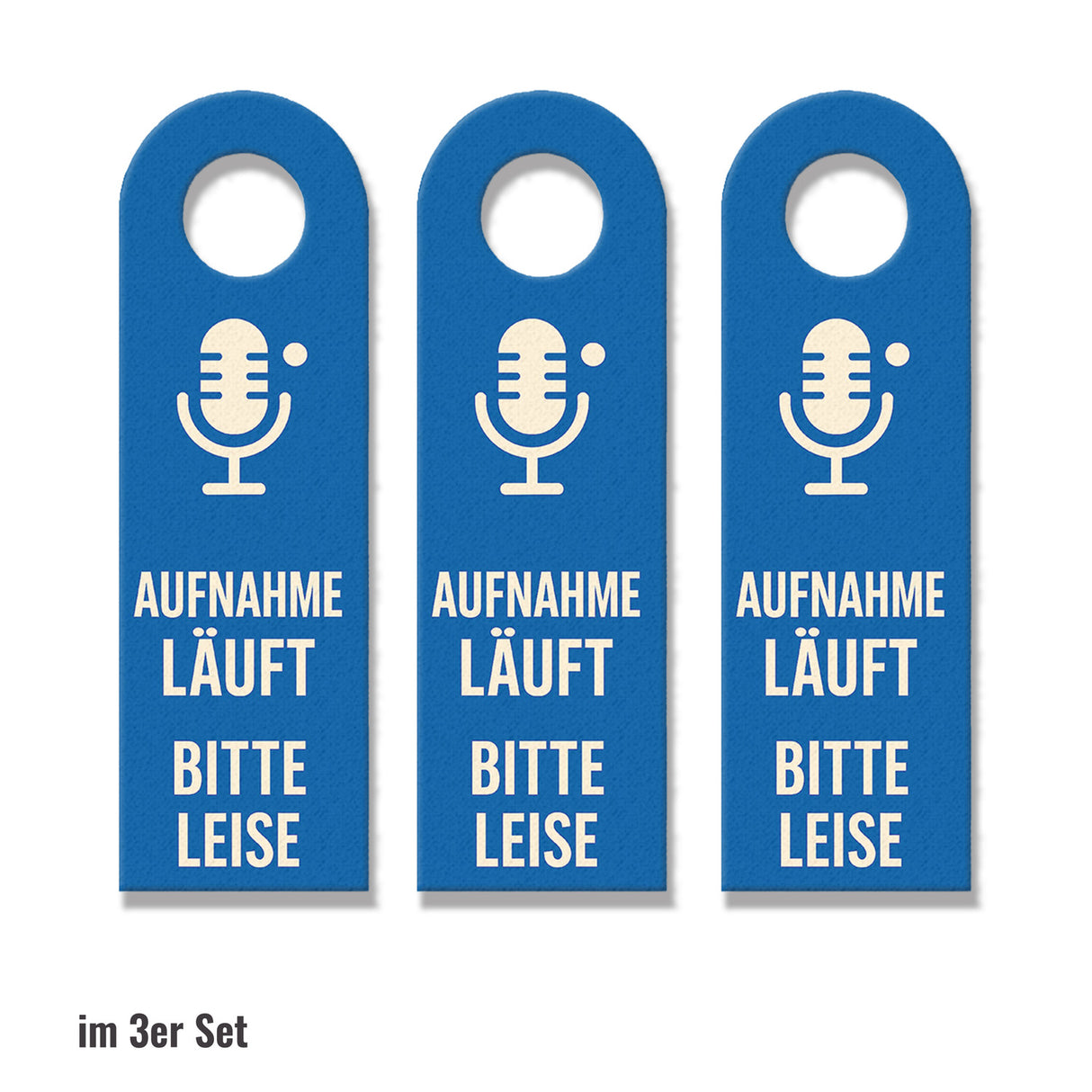 Aufnahme läuft bitte nicht eintreten Mikrofon Türhänger