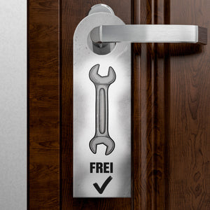 Besetzt Frei Hammer Schraubenschlüssel Türhänger für Werkstatt