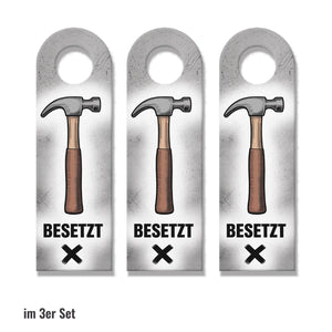 Besetzt Frei Hammer Schraubenschlüssel Türhänger für Werkstatt