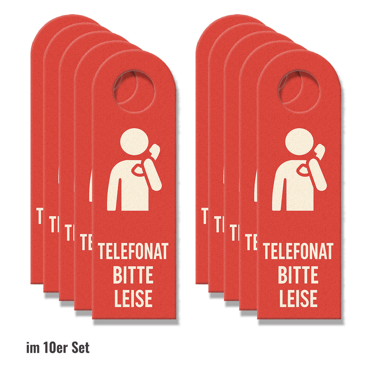 Telefonat Bitte leise betreten möglich Türhänger Büro