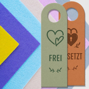 Frei Besetzt Herz Türhänger Vintage Herzdesign