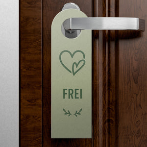 Frei Besetzt Herz Türhänger Vintage Herzdesign