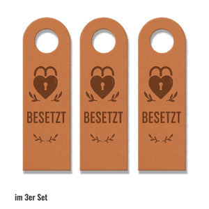 Frei Besetzt Herz Türhänger Vintage Herzdesign