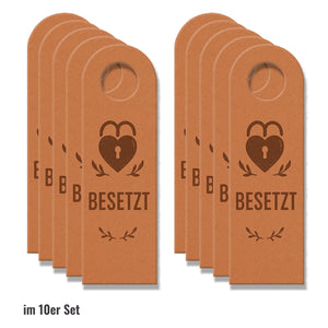 Frei Besetzt Herz Türhänger Vintage Herzdesign