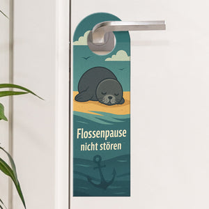 Robben am Strand Türhänger Flossenpause nicht stören