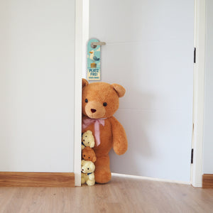 Möwe on Tour Besucher Platz frei Türhänger im Vintage-Stil