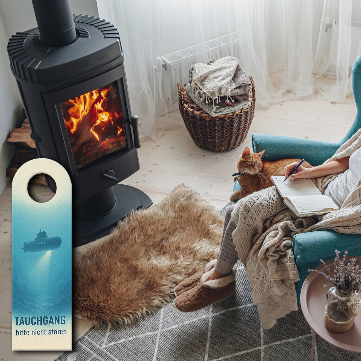 Tauchgang bitte nicht stören Oberdeck frei Willkommen! U-Boot Frachtschiff Türhänger