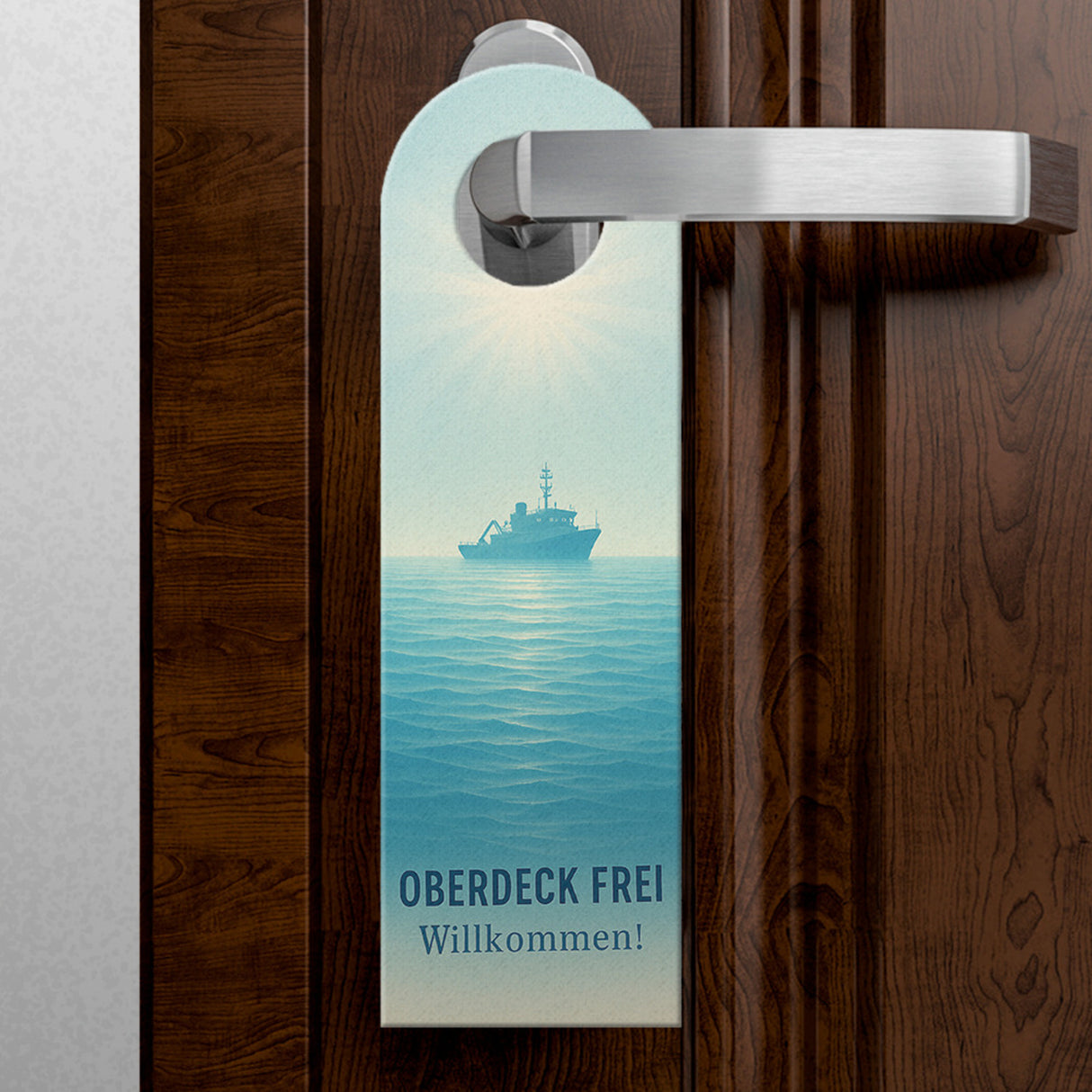 Tauchgang bitte nicht stören Oberdeck frei Willkommen! U-Boot Frachtschiff Türhänger