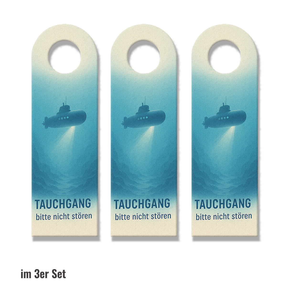 Tauchgang bitte nicht stören Oberdeck frei Willkommen! U-Boot Frachtschiff Türhänger