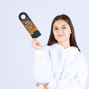 Ruhe im Hafen bitte nicht anlegen komm an Board Türhänger Maritimes Design