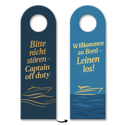 Bitte nicht stören Captain off duty Schiffsmotiv Türhänger