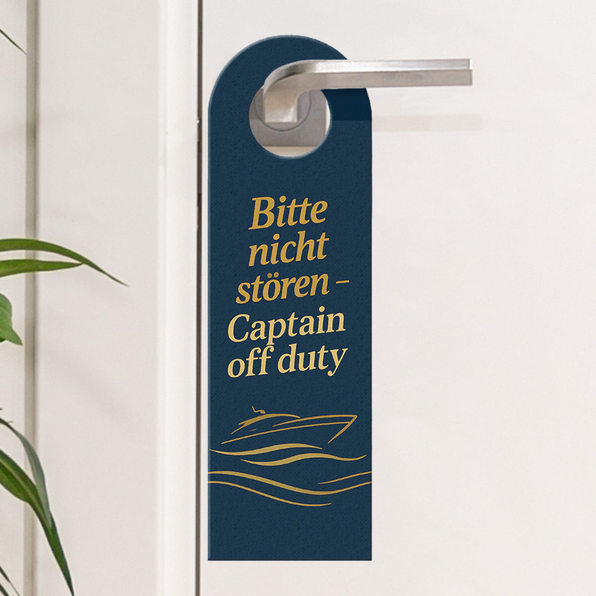 Bitte nicht stören Captain off duty Schiffsmotiv Türhänger