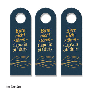 Bitte nicht stören Captain off duty Schiffsmotiv Türhänger