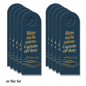 Bitte nicht stören Captain off duty Schiffsmotiv Türhänger