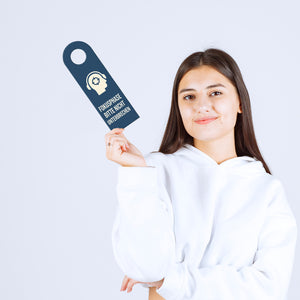 Fokusphase bitte nicht unterbrechen und Willkommen Türhänger Büro