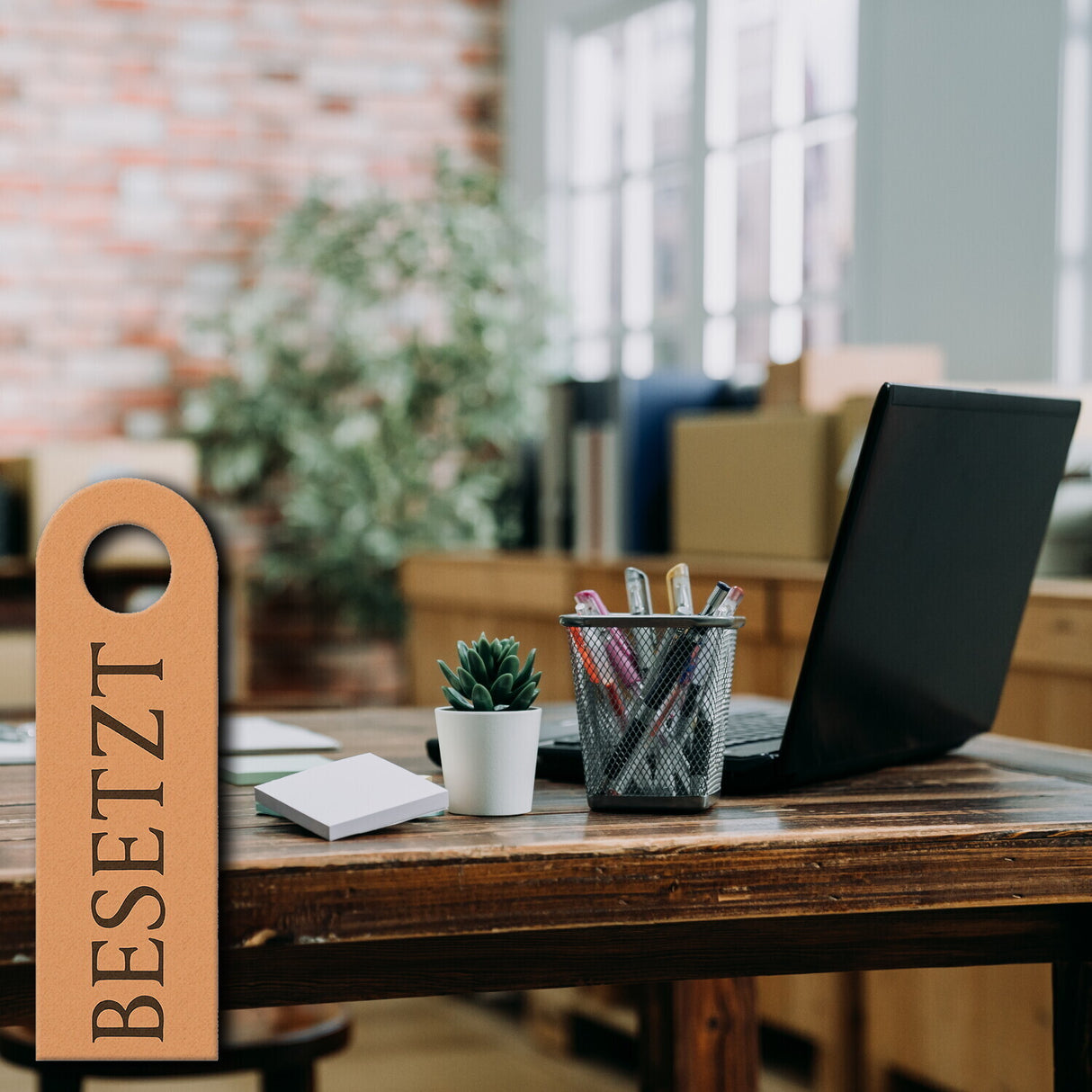 Besetzt Frei Türhänger für Büro und Homeoffice