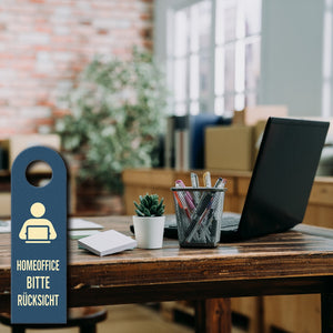 Homeoffice Kinder Willkommen Türhänger für Eltern