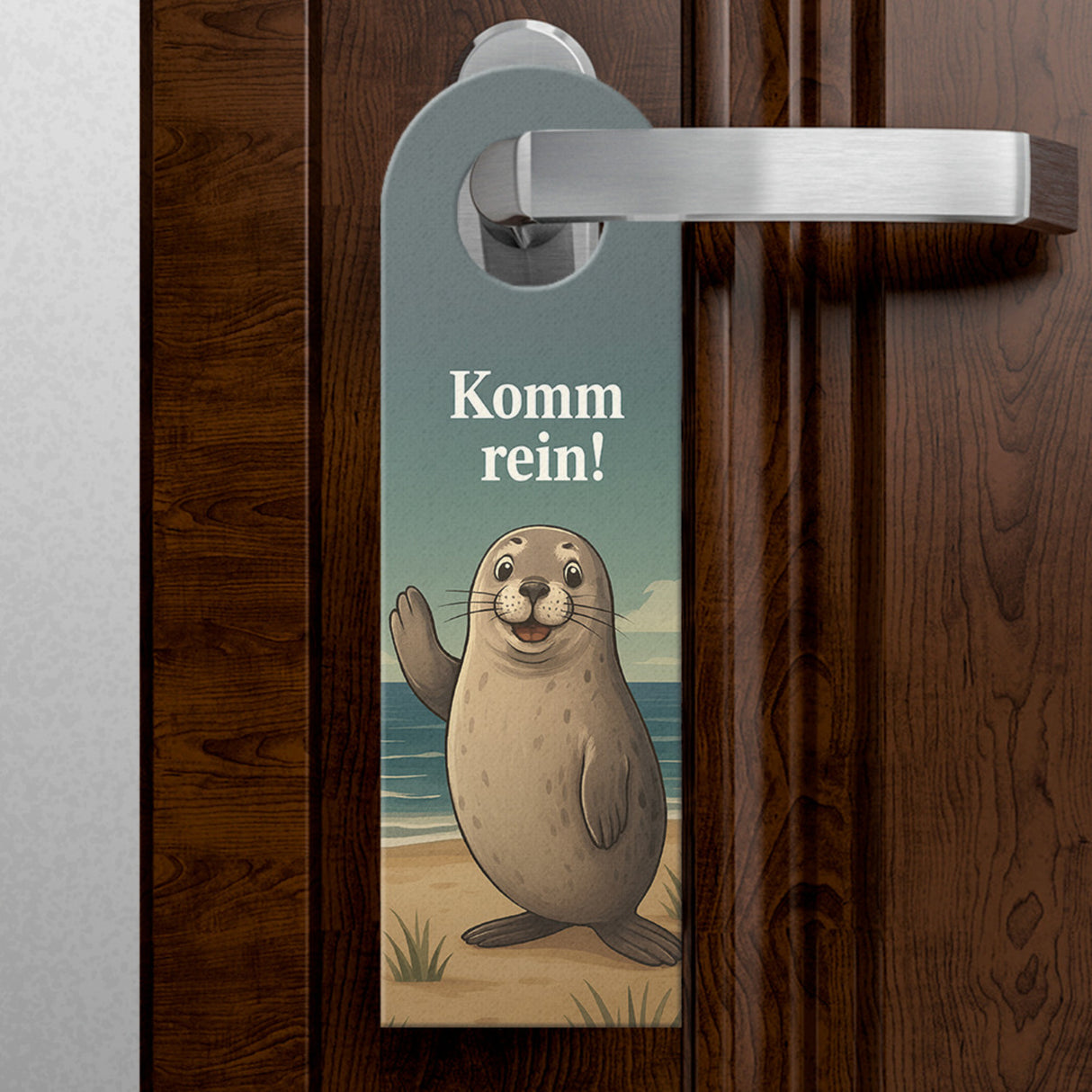 Robbe Komm rein Bleib draußen Türhänger Maritim