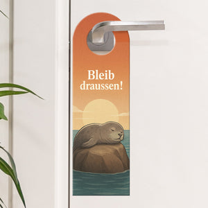 Robbe Komm rein Bleib draußen Türhänger Maritim