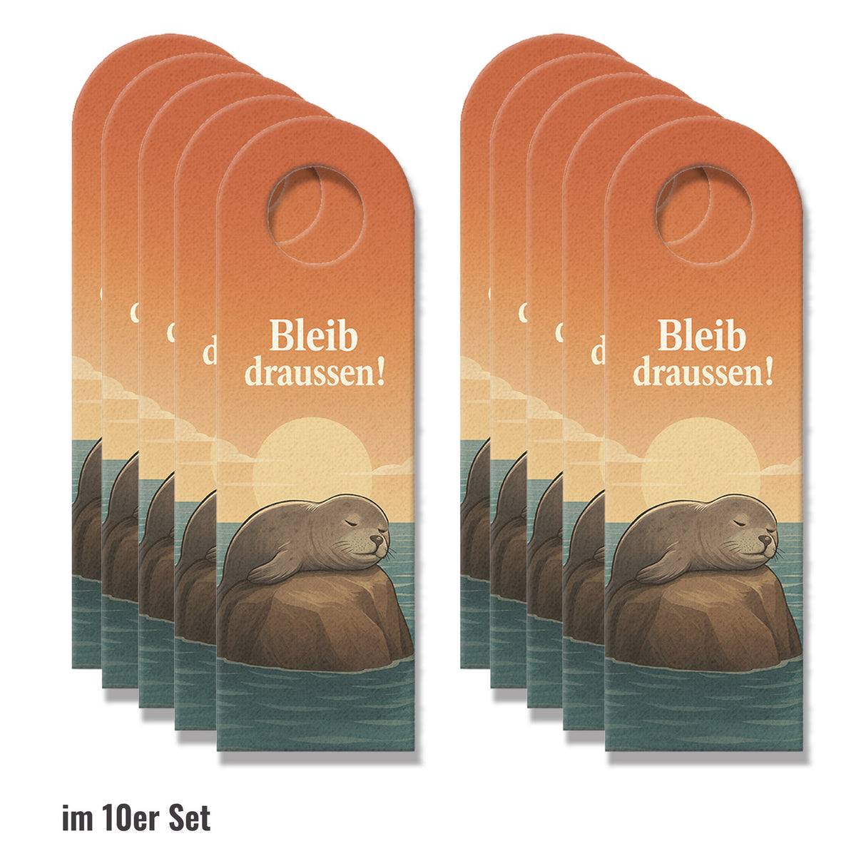 Robbe Komm rein Bleib draußen Türhänger Maritim