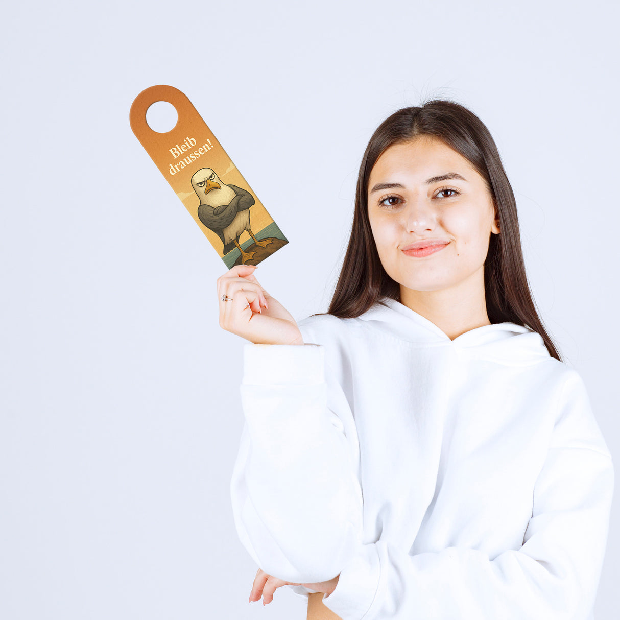 Möwe Komm rein Bleib draußen Türhänger Maritim