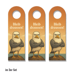 Möwe Komm rein Bleib draußen Türhänger Maritim