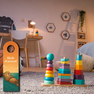 Seeotter Komm rein Bleib draußen Türhänger Maritim