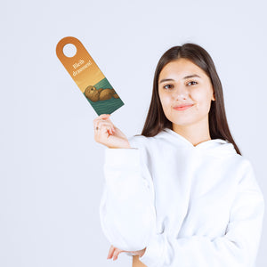 Seeotter Komm rein Bleib draußen Türhänger Maritim