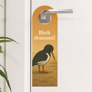 Austernfischer Komm rein Bleib draußen Türhänger Maritim