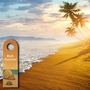 Wattschnecke Komm rein Bleib draußen Türhänger Maritim