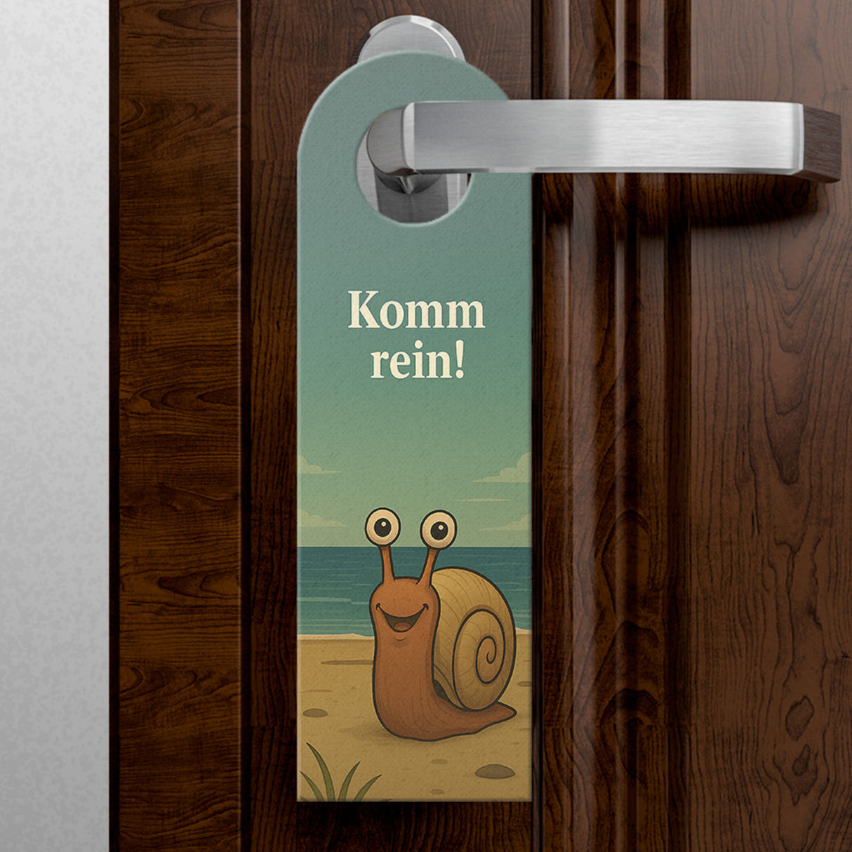 Wattschnecke Komm rein Bleib draußen Türhänger Maritim