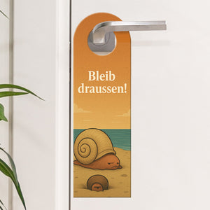 Wattschnecke Komm rein Bleib draußen Türhänger Maritim