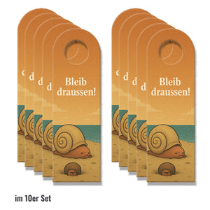 Wattschnecke Komm rein Bleib draußen Türhänger Maritim