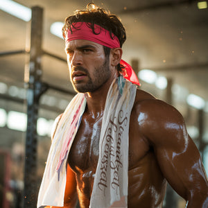 Maritimes Strandszene Eishandtuch - Strandzeit ist Lebenszeit