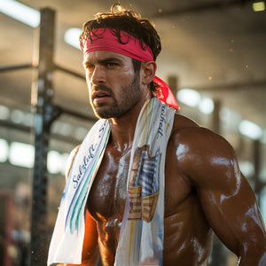 Maritimes Strandkorb Eishandtuch - Salzluft. Sonne. Freiheit.