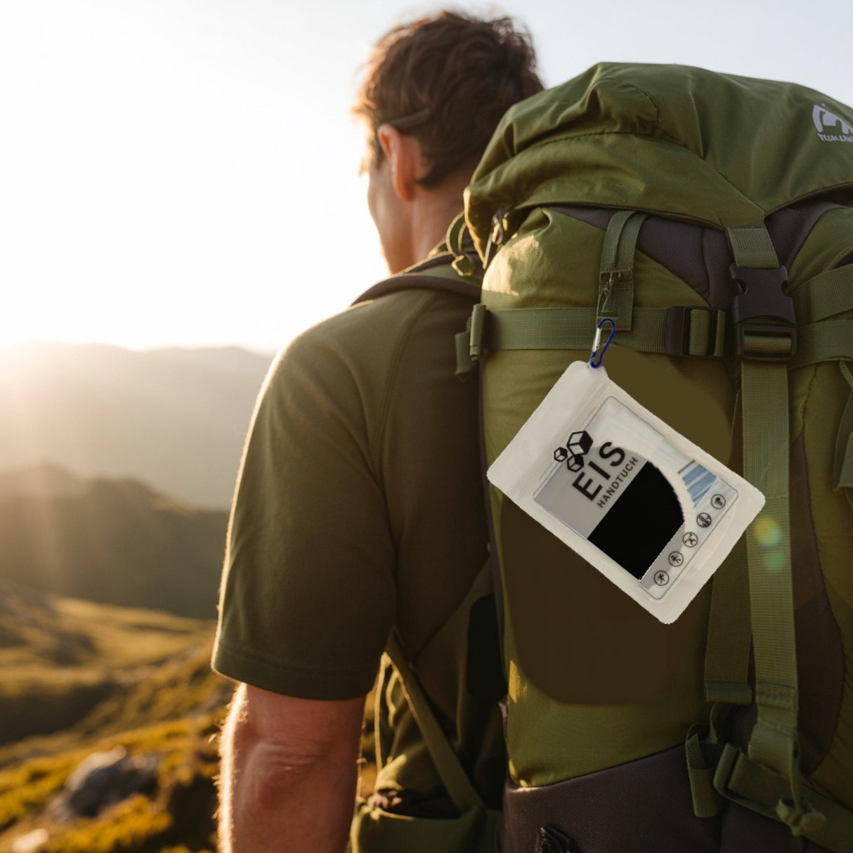 Fitness Eishandtuch mit Langhantel - Beast mode: ON