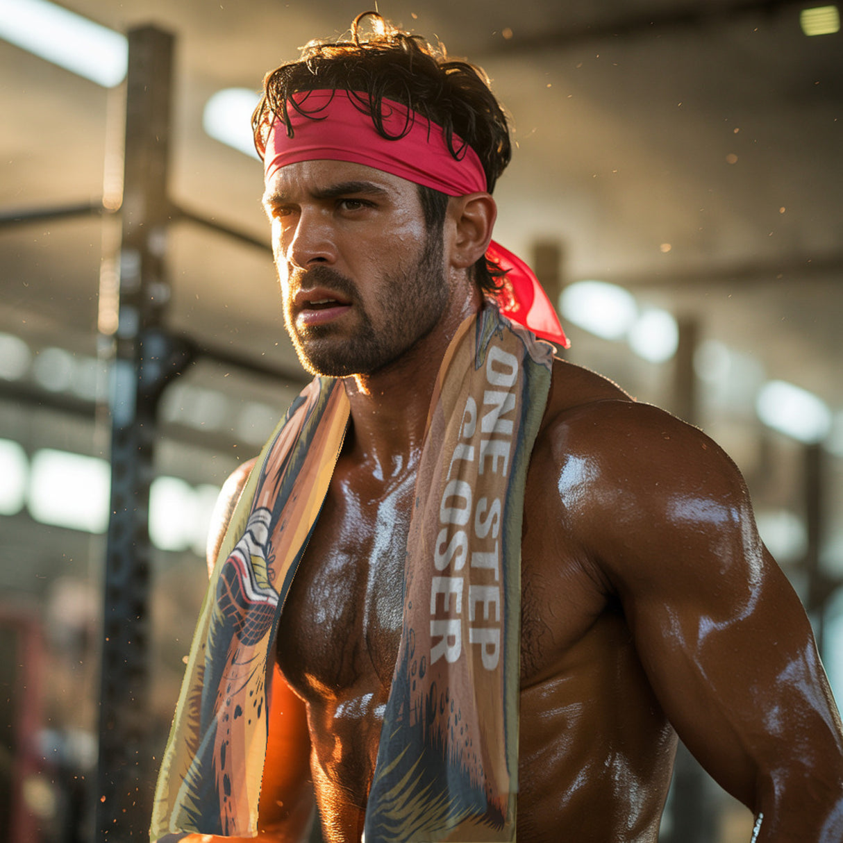 Fitness Eishandtuch mit Jogger - One step closer