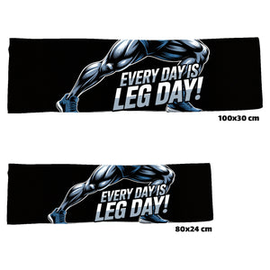 Fitness Eishandtuch - Every day is leg day!