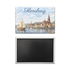 Hafenstadt Flensburg Souvenir Magnet für Küstenliebhaber