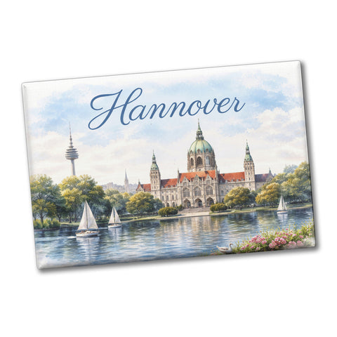 Hannover Kathedrale Segelboote Souvenir Souvenir Magnet