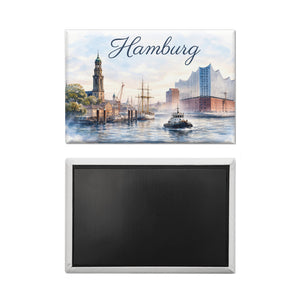 Hamburg Skyline Souvenir Magnet Souvenir Elbphilharmonie Ansicht