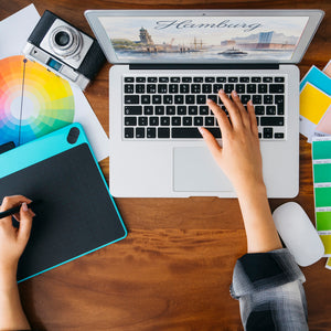 Hamburg Skyline Souvenir Magnet Souvenir Elbphilharmonie Ansicht